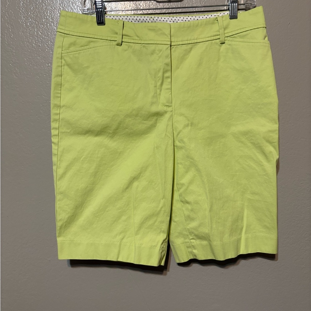 Talbots Light Lime Green Size 8 Perfect Short